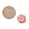 6Pcs 6 Colors Glass Seed Beaded Connector Charms PALLOY-MZ01111-3