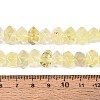 Natural Lemon Quartz(Heated) Beads Strands G-N327-05-25-5
