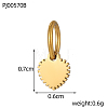 304 Stainless Steel Charms STAS-OY009-71G-2