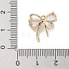 Brass with Clear Cubic Zirconia Pendants KK-Z061-22G-3