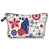 Flower Pattern Polyester Waterpoof Makeup Storage Bag PW-WG57471-15-1