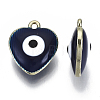 Alloy Enamel Pendants ENAM-N050-10B-2