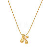 304 Stainless Steel Alphabet Pendant Necklaces for Men and Women GP1122-11-1