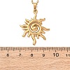 304 Stainless Steel Pendant Cable Chain Necklaces for Men Women NJEW-K308-03F-G-5