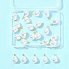 24Pcs ABS Plastic Imitation Pearl Pendants KK-FS0001-77-7