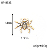 304 Stainless Steel Enamel Pendants STAS-OY016-41G-2