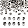 Craftdady 100Pcs 10 Style Tibetan Style Alloy European Beads FIND-CD0001-34-3