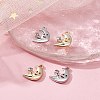 4Pcs 2 Colors Rack Plating Alloy Rhinestone Pendants FIND-YW0003-60-5