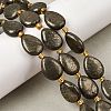 Natural Pyrite Beads Strands G-Z131-B01-01-1