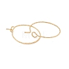 Ion Plating(IP) 316 Surgical Stainless Steel Hoop Earrings Findings X-STAS-D183-02G-01-2