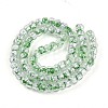 Luminous Handmade Silver Foil Glass Beads Strands FOIL-N029-02B-06-3