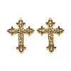 Tibetan Style Alloy Big Pendants TIBEP-A20541-AG-LF-1