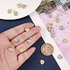 20Pcs 2 Style Brass Micro Pave Cubic Zirconia Charms ZIRC-SZ0001-81-3