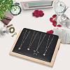 Wooden Slant Back Necklace Organizer Jewelry Display Stands AJEW-WH20033-046B-7