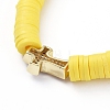 Handmade Polymer Clay Heishi Bead Stretch Bracelets BJEW-JB05090-02-3