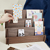 3-Tier Wooden Earring Display Card Stands EDIS-WH0022-30-3