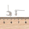 SHEGRACE Brass Micro Pave Cubic Zirconia Stud Earrings XGRQ4N777-703P-3