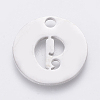Non-Tarnish 304 Stainless Steel Pendants STAS-F233-09-P-2