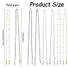 6Pcs ABS Plastic Imitation Pearl & Glass Eyeglasses Chains HJEW-YW00503-2