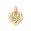 Brass Micro Pave Cubic Zirconia Pendants KK-P290-44A-G-1