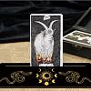 Carved Wooden Tarot Card Stand Holder DIY-WH0356-013-4