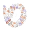 Electroplate Glass Beads Strands EGLA-D300-06-8mm-25-3