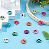 100Pcs Peace Sign Synthetic Turquoise Beads DIY-SC0015-52-5