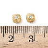 Brass Micro Pave Cubic Zirconia Beads KK-Z136-63G-3