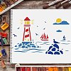 Large Plastic Reusable Drawing Painting Stencils Templates DIY-WH0202-137-6