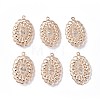 Rack Plating Light Gold Iron Pendants IFIN-L039-09KCG-1