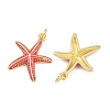 Brass Enamel Pendants KK-CBACBC6-05G-02-2