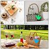 20Pcs Unfinished Wood Pendant Decoration BIRD-CP0001-02-4