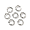 Tarnish Resistant 304 Stainless Steel Open Jump Rings X-STAS-R065-42-1
