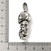 316 Surgical Stainless Steel Pendants STAS-Z073-104AS-3