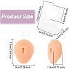 Soft Silicone Belly Button Flexible Model Body Part Displays with Acrylic Stands ODIS-WH0002-21-2