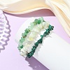 Natural Mixed Gemstone Chips Beaded Multi-strand Bracelets for Women BJEW-JB13986-01-2
