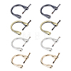 DICOSMETIC 8Pcs 4 Colors Alloy D-Ring Anchor Shackle Clasps FIND-DC0005-59-1