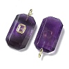 Natural Mixed Stone Faceted Pendants G-F819-02G-3