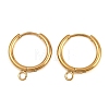 304 Stainless Steel Hoop Earring Findings STAS-B095-01G-1