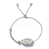 Tarnish Resistant Adjustable 304 Stainless Steel Macrame Pouch Bracelet Making for Stone Holder AJEW-JB01191-02-3