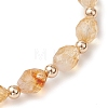 Natural Citrine Beads Bracelets BJEW-JB11223-4
