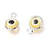 Handmade Evil Eye Lampwork Charms KK-F764-13P-05-2