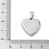 304 Stainless Steel Pendants SA-CBA34D4-01B-P-3