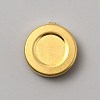 Flat Round Brass Button Covers Settings BUTT-WH0030-73B-1