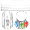 20Pcs 304 Stainless Steel Cable Wire Keychain AJEW-GA0006-85-1