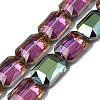 Electroplated Glass Beads EGLA-H002-A-10-1