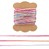 50M Gradient Color Waxed Polyester Cords YC-TADJ0001-04B-1