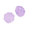 Frosted Transparent Acrylic Beads OACR-P029-03B-04-2