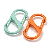 Spray Painted Alloy Push Gate Snap Key Clasps FIND-Z056-08-2