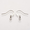 Brass French Earring Hooks KK-Q366-P-NF-2
